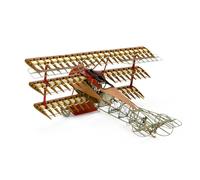 Artesanía Latina - Maquette d'avion en Bois et Métal - Chasseur Allemand Fokker Dr. I Red Baron - Modèle 20350, Échelle 1:16 - Modèle à Assembler - Niveau Avancé