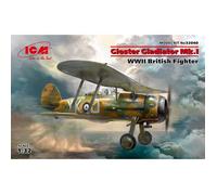 Maquette Avion : Gloster Gladiator Mk I chasseur britannique de la Seconde Guerre mondiale