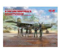 Maquette Avion - ICM - B-26K Counter Invader - 1/48ème - Avec Pilotes USAF - Pour Adultes