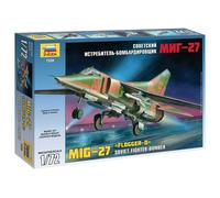 Maquette Avion Militaire : Soviet Fighter Mig-27-Zvezda