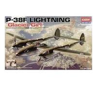 Maquette avion : p-38f glacier girl academy G