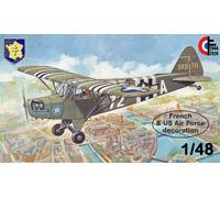 MAQUETTE AVION PIPER L-4H 2e DB LIBERATION DE PARIS 1944-2024 (80e ANNIVERSAIRE)