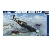Maquette Avion - TRUMPETER - SPITFIRE MK.VB - Échelle 1:24 - Plastique - À partir de 14 ans