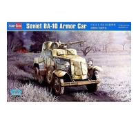 Maquette Ba-10 Hobby Boss 1/35. Voiture Blindée Lourde Soviétique Wwii, 260+ Piè