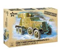 Maquette Ba-3 Zvezda 1/35, Voiture Blindée Soviétique Wwii équipée D'un Canon De