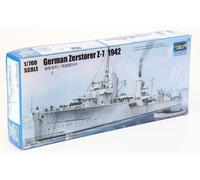 Maquette Bateau : Destroyer Allemand Zerstörer Z-7 1942-Trumpeter