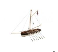 Maquette bateau en bois : HMS Agamemnon canot du capitaine Nelson