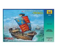 Maquette Bateau English Medieval Ship "thomas" |zvezda|9038| 1:72 Maquette Char