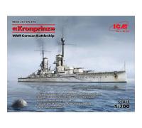 Kronprinz Fullhull & Waterline Wwi German Battleship- 1:700e -