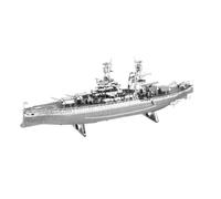 Metal Earth Kit Bateau Uss Arizona 3d Laser-Fascinations Argenté