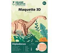Maquette Bois 3d Diplodocus 38 Pces
