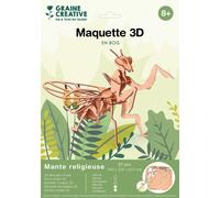 Maquette Bois 3d Mante Religieuse 27 Pces
