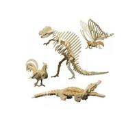 Maquette bois - Set de 4 animaux 860/1 - 856/7 - 860/3 - 860/4