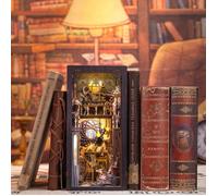 Maquette Booknook Serre-livre - CUTEBEE - Nebula Common Room - Bois - Éclairage LED (piles) - Kit à assembler