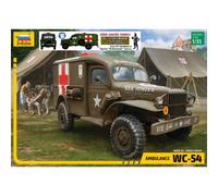 Zvezda - 1/35 WC-54 Ambulance - Modélisme en plastique - Echelle 1/35