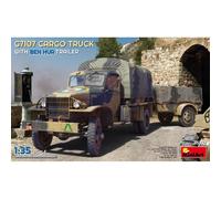 Maquette Camion G7107 Cargo Truck With Ben Hur Trailer |miniart|35372| 1:35 Maqu