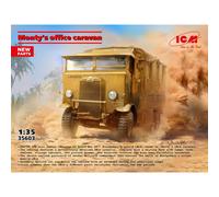 Maquette Camion Monty's Office Caravan |icm|35603| 1:35 Maquette Char Promo