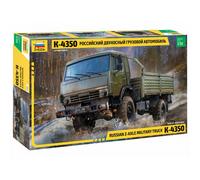 Zvezda 3692 1:35 Russian 2Axle Military Truck K-4350 Kit de Construction en Plastique à Monter soi-même Réplique détaillée Non laqué