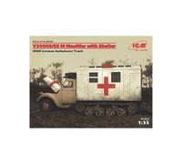 Maquette Camion V3000s/ss M Maultier With Shelter |icm|35414 1:35 Maquette Char