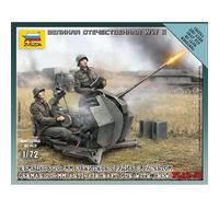 Maquette Canon Aa Allemand Avec Figurines-Zvezda