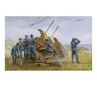 Maquette Canon Anti Aérien Allemand : Flak 43 3.7cm Zwilling-Trumpeter