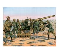 Maquette Canon Italien 149-40 Avec Figurines