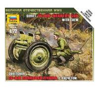 Maquette Canon Soviétique 76mm Avec Figurines-Zvezda