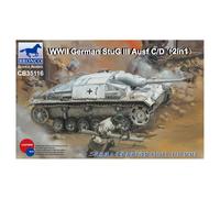 Maquette Char D'assaut : Wwii German Stug Iii Ausf C/D (2 In 1)