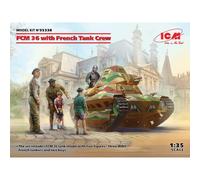 ICM Maquette Char Fcm 36 with French Tank Crew