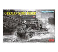 RYE FIELD MODEL - Maquette Char German King Tiger Panzerkampfwagen Vi Tiger Ausf.b Sd.kfz. 182 Henschel Turret Standard Version |rye Field Model|5125| 1:35 Maquette Char Promo