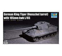 Maquette Char : German King Tiger (Tourelle Henschel) Avec 105mm Kwh L/65-Trumpeter