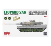 Maquette Char Leopard 2a6 Captured Version With T-80 Wheels In Moscow |rye Field