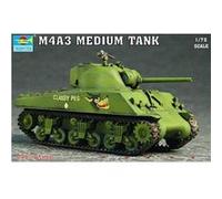 Maquette char moyen us m4a3 sherman trumpeter
