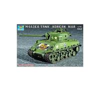 Maquette char moyen us m4a3e8 sherman (t-80 tracks) trumpeter