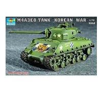 Maquette char moyen us m4a3e8 sherman (t-80 tracks) trumpeter G