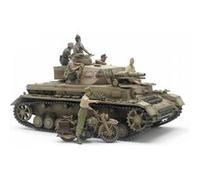 Maquette char : Panzerkampfwagen IV Ausf.F & motorcycle North Africa Tamiya