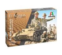 Maquette Char Pz.Kpfw.Iv F1/F2/G With Afrika Korps Infantry - Italeri-Italeri Multicolore
