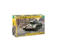 Zvezda 500783687 - 1:35 T-34/85 Soviet réservoir Moyen, modélisme, kit, modélisme, Loisirs, Bricolage, kit de Construction en Plastique
