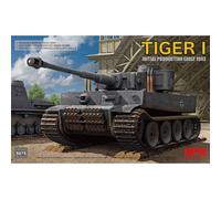 Maquette Char Tiger I Initial Production Early 1943 Ryefield Model 5075 1/35ème