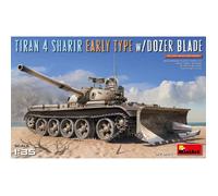 Maquette Char Tiran 4 Sharir Early Type W/Dozer Blade - Miniart-Mini Art Multicolore