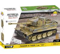 Maquette - COBI - Panzer VI Tiger I no '131' - 258 pièces - Montage à faire soi-même - Gris/Vert