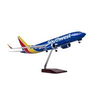 Maquette d’Avion en Alliage for 1/85 Scale Model Airplane Toy 47cm Airplane Model 737-700 B737-700 Southwest Airlines W Light and Wheel Die Cast Avion moulé sous Pression(Withlight)