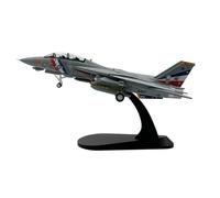 Maquette d’Avion en Alliage Modèle d'avion Militaire F-14D F14 VF-2 de la Marine américaine, échelle 1/100, modèle de Chasse à Aile pivotante Variable, Jouet de Collection Avion moulé sous Pression