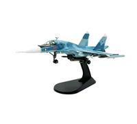 Maquette D'aviation Avion De Chasse Russe Fullback Sukhoi Su-34 SU 34, Échelle 1/100, en Alliage Métallique Moulé sous Pression Modèle Réduit De Jouet Collection ou Cadeau