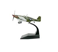 Maquette D'aviation Réplique d'avion De Chasse Mustang P-51 1944 en Alliage Métallique Moulé sous Pression Échelle 1/72 Collection ou Cadeau