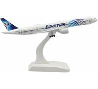 Maquette d'avion 20 cm représentant Un Boeing 777 d'air Egypt Alliage métal moulé sous Pression Idéale comme Objet décoration Table conférence Cadeau