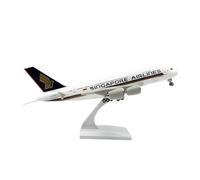 Maquette d'avion A380 en résine à l'échelle 1/240 avec Roues - Collection de Mini-Avions décoratifs créatifs Ensemble de Jeu de Passe-Temps Miniature