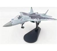 Maquette d'avion au 1/100e représentant Un Chasseur furtif Russe Su-57 métal moulé sous Pression idéale comme Cadeau