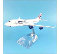 Maquette d'avion Boeing 747 British One World épour Chelle 16 cm métal moulé sous Pression idéale comme décoration Table ou Cadeau