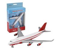 Maquette d'avion en métal, modèle d'avion blanc et rouge avec train d'atterrissage, longueur 11 cm